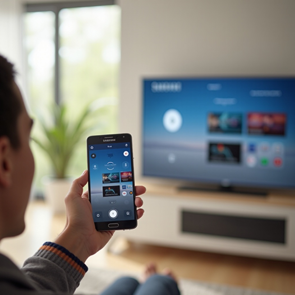 cách điều khiển smart tv samsung bằng điện thoại