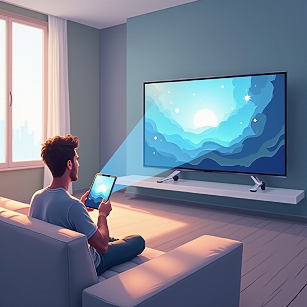 phát điện thoại lên tv