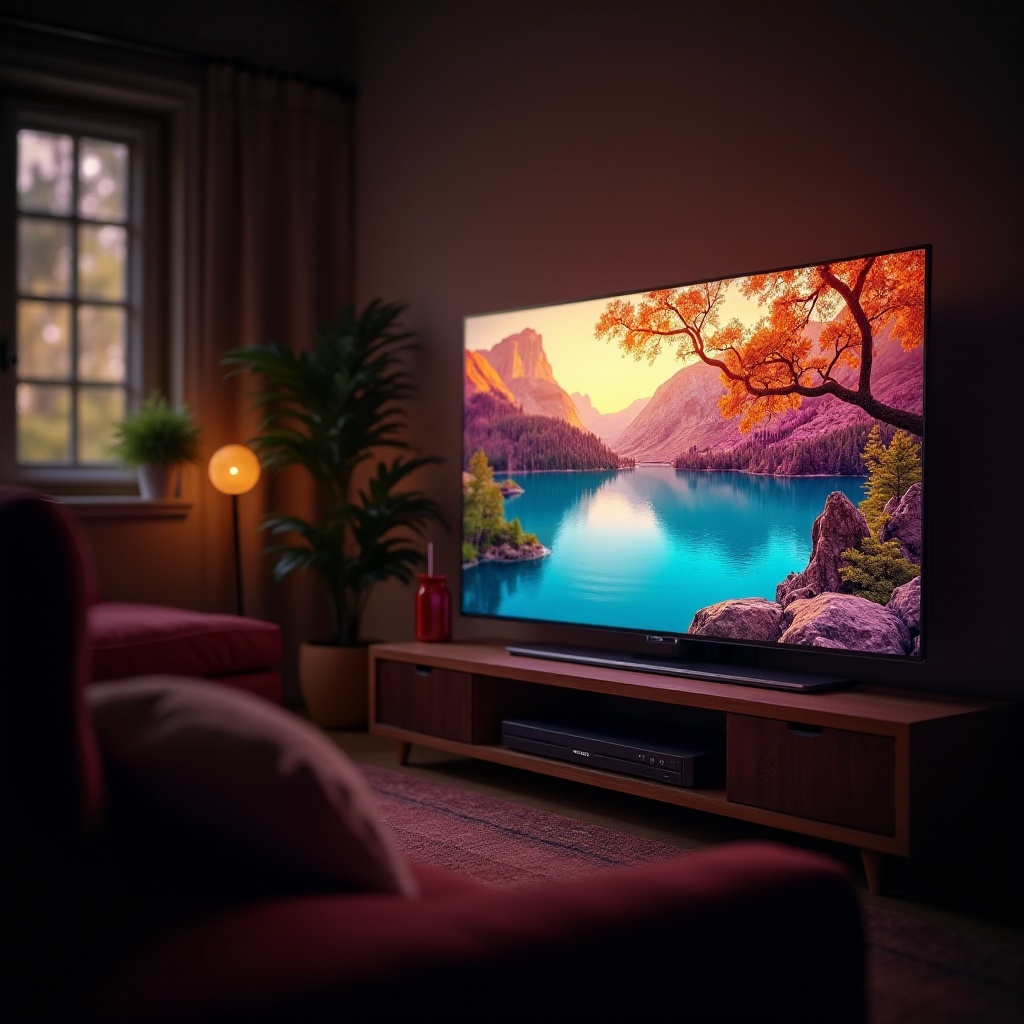 cách chỉnh màu tv samsung
