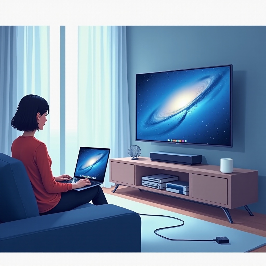 cách kết nối laptop với màn hình tv